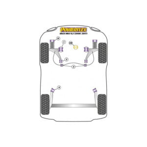 Silentblock delantero del trapecio delantero | Powerflex | PFF85-201